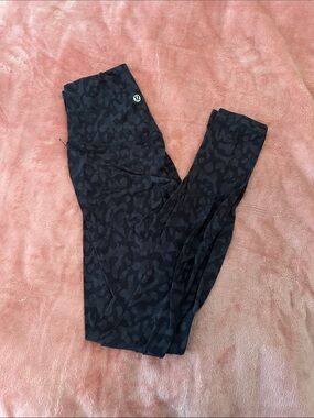 lululemon athletica Black/Charcoal Animal Print High-Rise Leggings